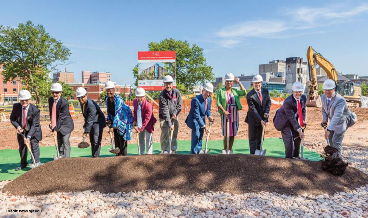 NJIT: Officials Break Ground for Warren Street Residence Hall to Open in Fall 2022